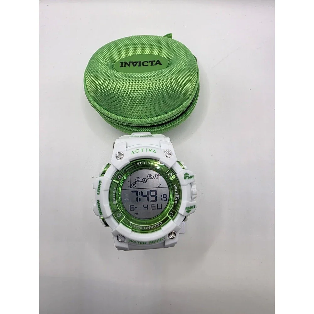 Invicta Activa Rally Edition X Invicta, Unisex, 50mm, White/green, Acw-ga-m-102